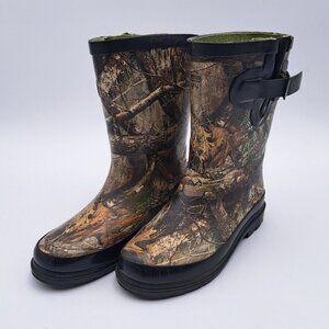 Magellan Outdoors Realtree Edge Rubber Fishing Boots Size Youth 1